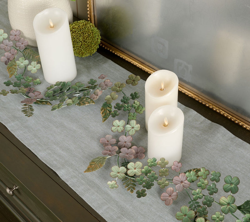 Home Reflections 4' Metal Hydrangea Garland — View 7
