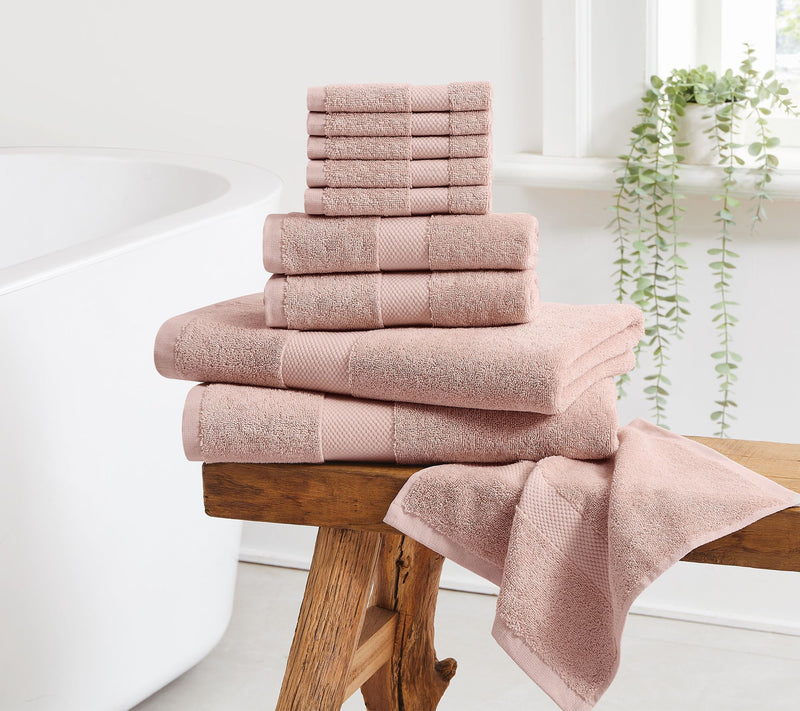 Cannon Luxe Turkish Cotton 10 Piece Towel Set — View 12