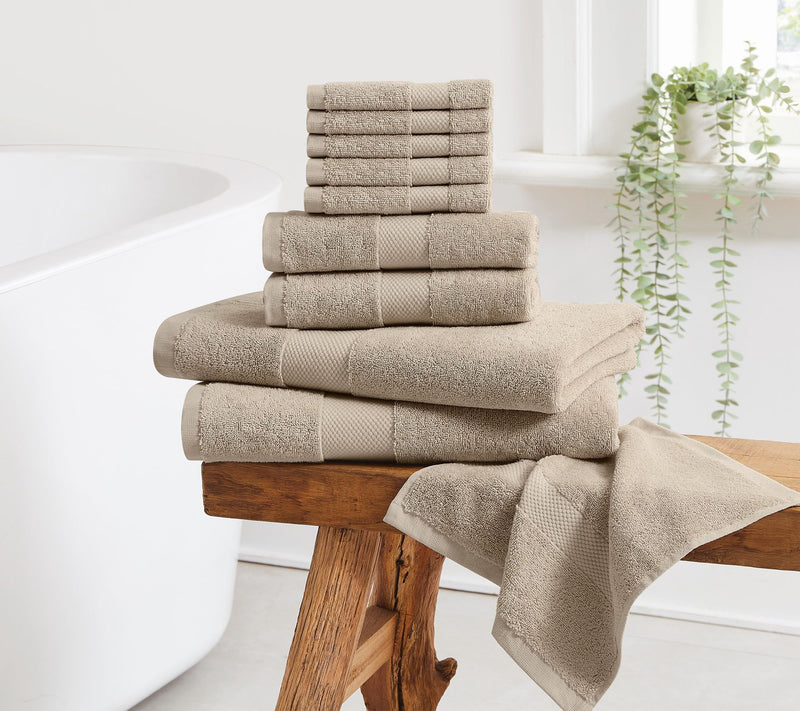 Cannon Luxe Turkish Cotton 10 Piece Towel Set — View 14