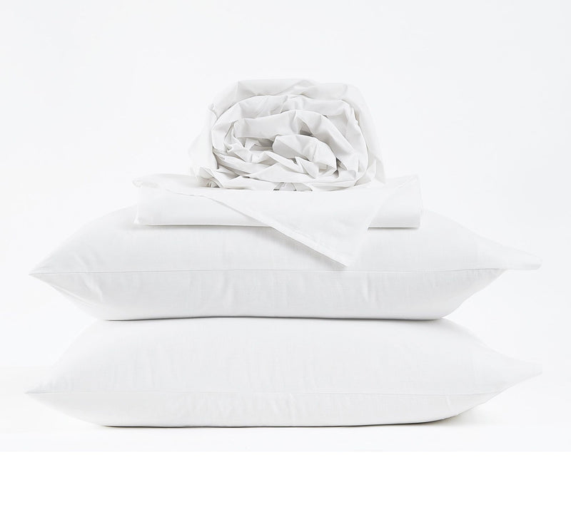 Frye 100% Cotton Linen Weave Queen 4 Piece Sheet Set — View 4