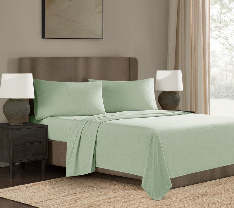 Frye Dusted Denim CVC Queen 4 Piece Sheet Set — View 14