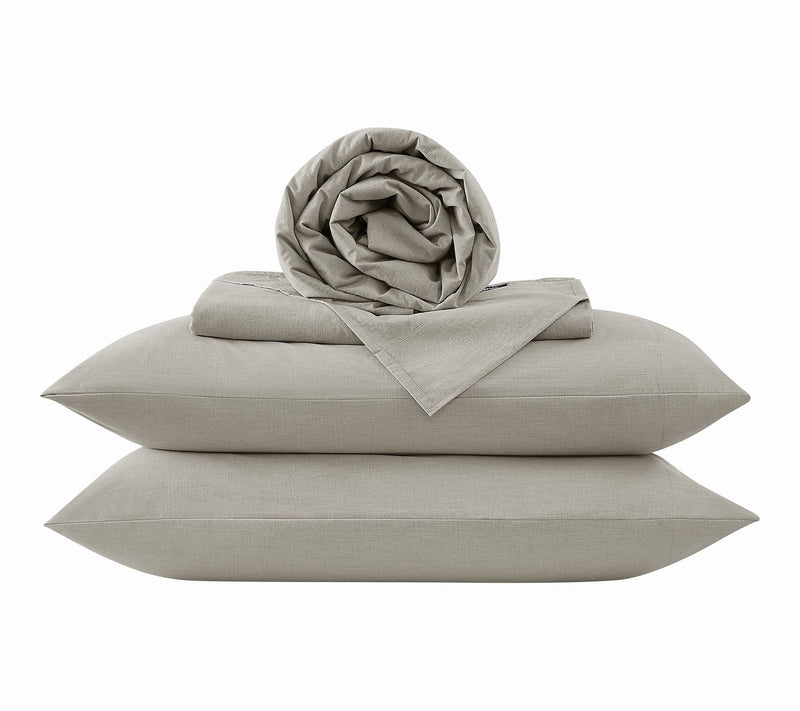 Frye Dusted Denim CVC Queen 4 Piece Sheet Set — View 3