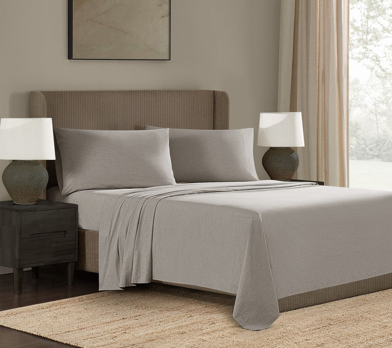Frye Dusted Denim CVC Queen 4 Piece Sheet Set — Main view