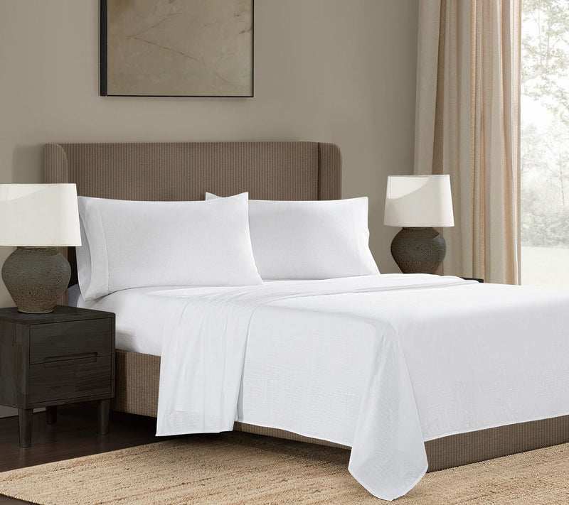 Frye Dusted Denim CVC King 4 Piece Sheet Set — View 16