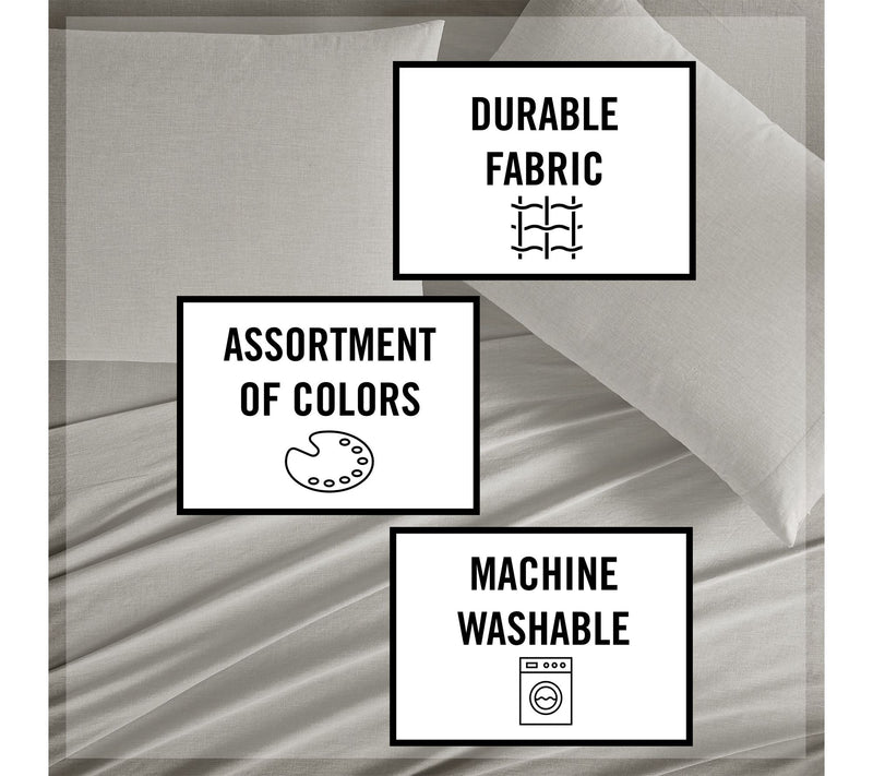Frye Dusted Denim CVC King 4 Piece Sheet Set — View 6