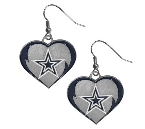Siskiyou Sports NFL Heart Dangle Earrings — View 9