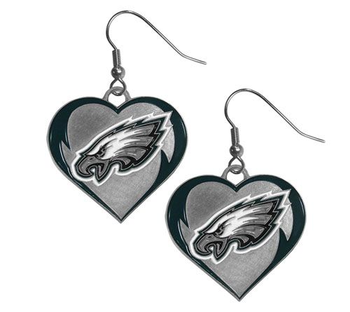 Siskiyou Sports NFL Heart Dangle Earrings — View 14