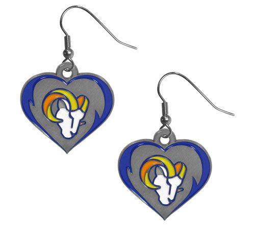 Siskiyou Sports NFL Heart Dangle Earrings — View 15