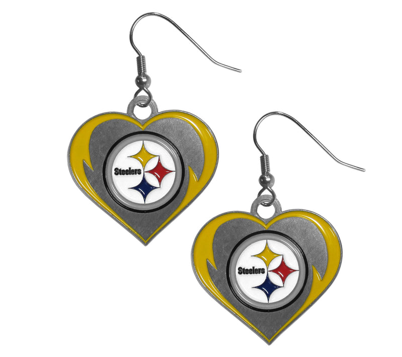 Siskiyou Sports NFL Heart Dangle Earrings — View 43