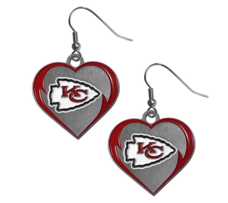 Siskiyou Sports NFL Heart Dangle Earrings — View 48