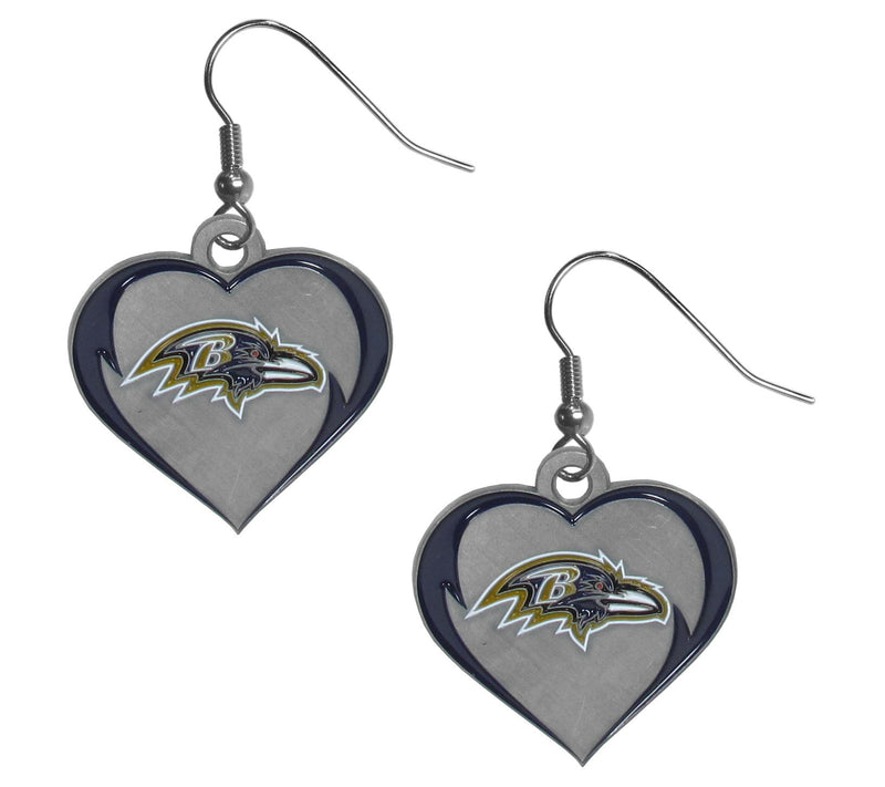 Siskiyou Sports NFL Heart Dangle Earrings — View 52