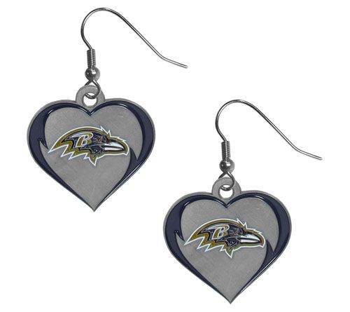 Siskiyou Sports NFL Heart Dangle Earrings — View 26
