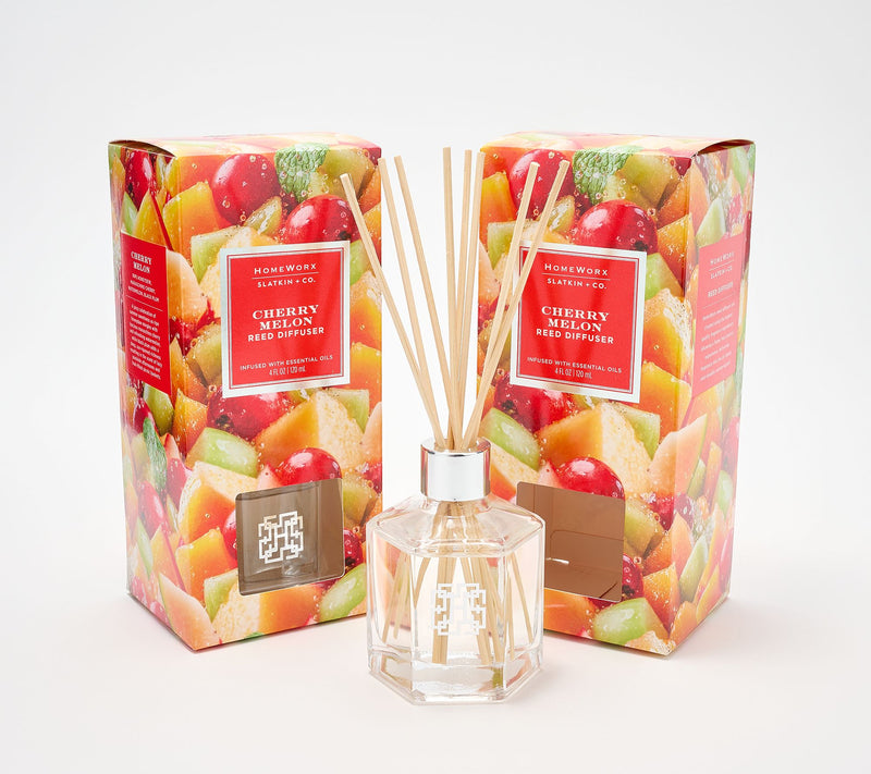 HomeWorx by Sltakin + Co. S/2 Cherry Melon Reed Diffusers — Main view
