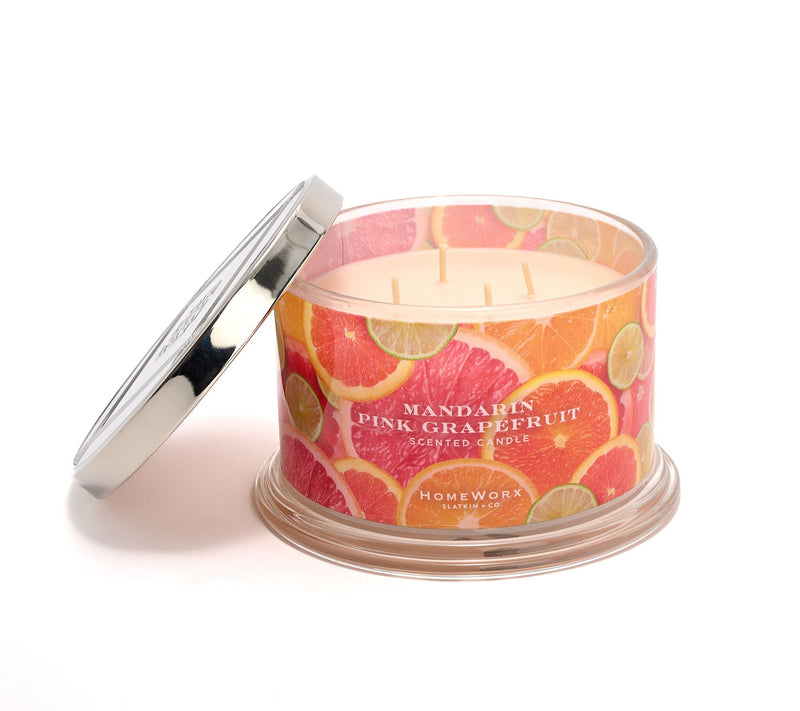 HomeWorx by Slatkin + Co. 18oz Mandarin Pink Grapefruit Candle — Main view
