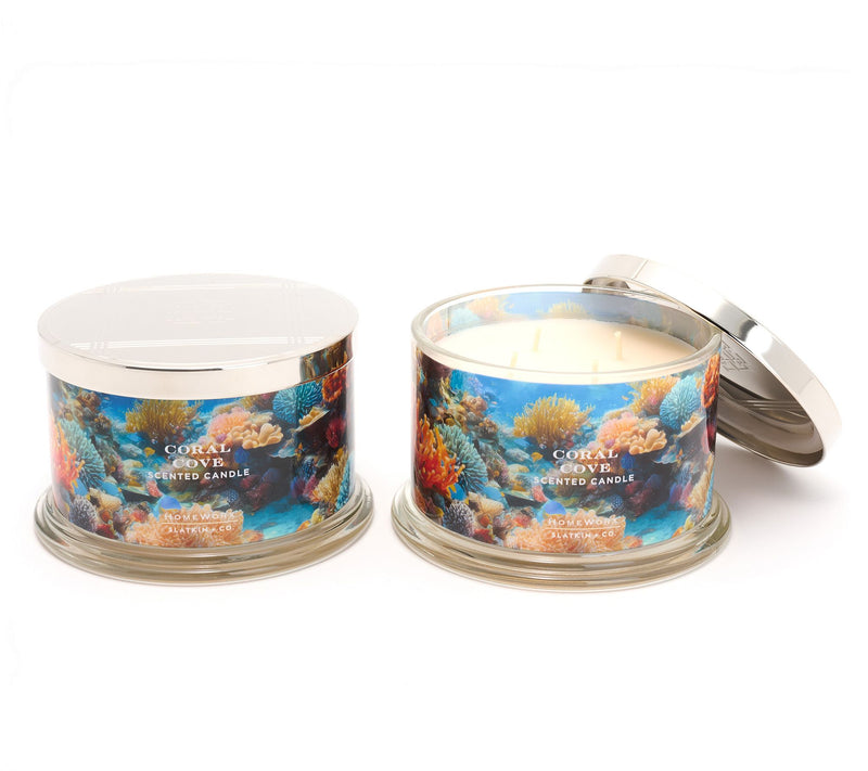 HomeWorx by Slatkin + Co. S/2 18oz Coral Cove Candles — Main view