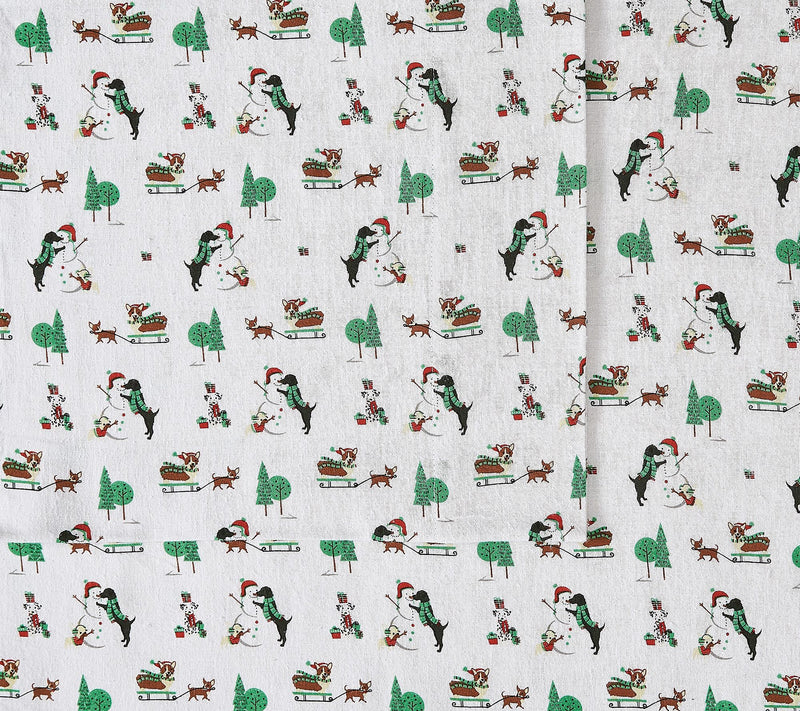 Truly Soft Holiday Dogs King Flannel Sheet Set — View 4