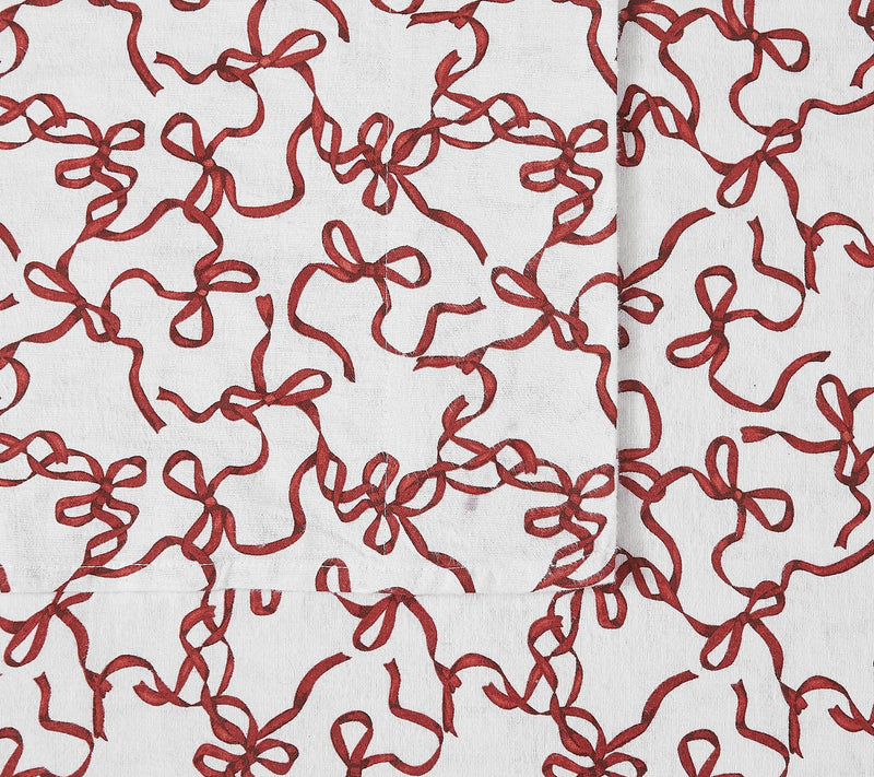 Truly Soft Ribbon and Bows Queen Flannel SheetSet — View 4