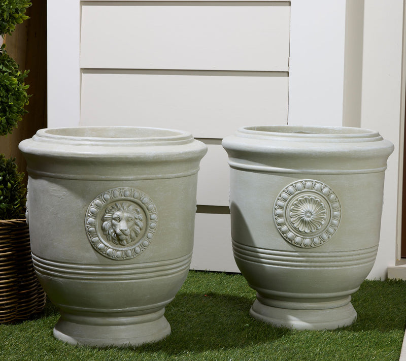 18" Decorative Indoor/Outdoor Medallion Planter by Kim Gravel — View 3