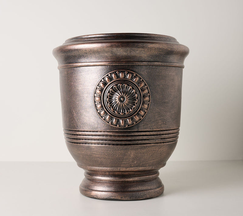 18" Decorative Indoor/Outdoor Medallion Planter by Kim Gravel — View 4