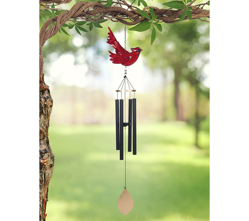 Sunset Vista Designs Winter Cardinal Wind Chime — Main view