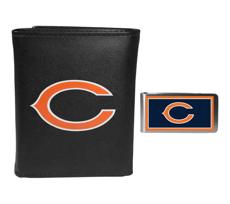 Siskiyou Sports NFL Leather Tri-fold Wallet & Color Money Clip — Main view