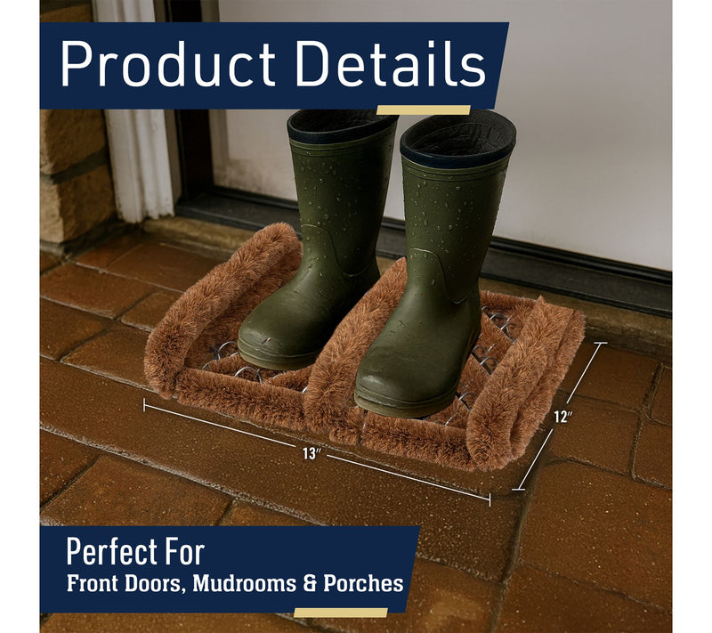 Kings County Natural Coir Doormat Boot Brush Sh oe Cleaner — View 7
