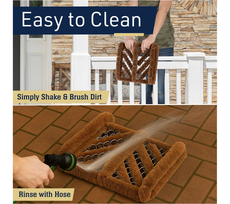 Kings County Natural Coir Doormat Boot Brush Sh oe Cleaner — View 6