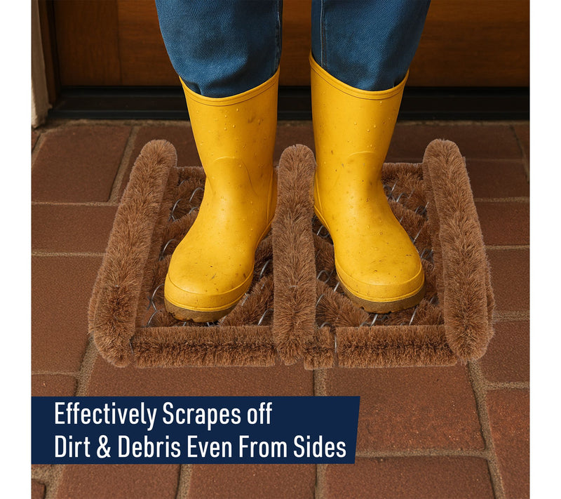 Kings County Natural Coir Doormat Boot Brush Sh oe Cleaner — View 5