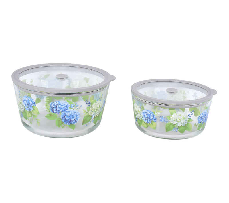 Temp-tations Set of 2 Borosilicate Glass Bowls w/ Vented Lids — View 9