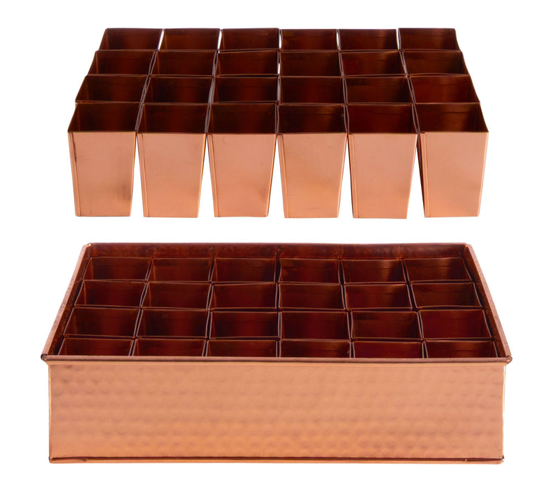 Kings County Seed Starter Tray Copper Metal See dling Tray — View 10