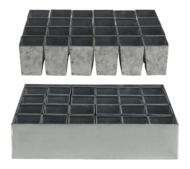 Kings County Steel Seed Starter Tray with 24 Plant Starter Pot — View 7