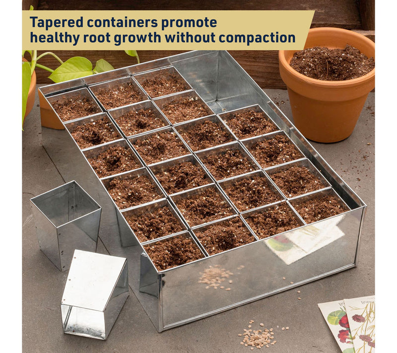 Kings County Steel Seed Starter Tray with 24 Plant Starter Pot — View 5