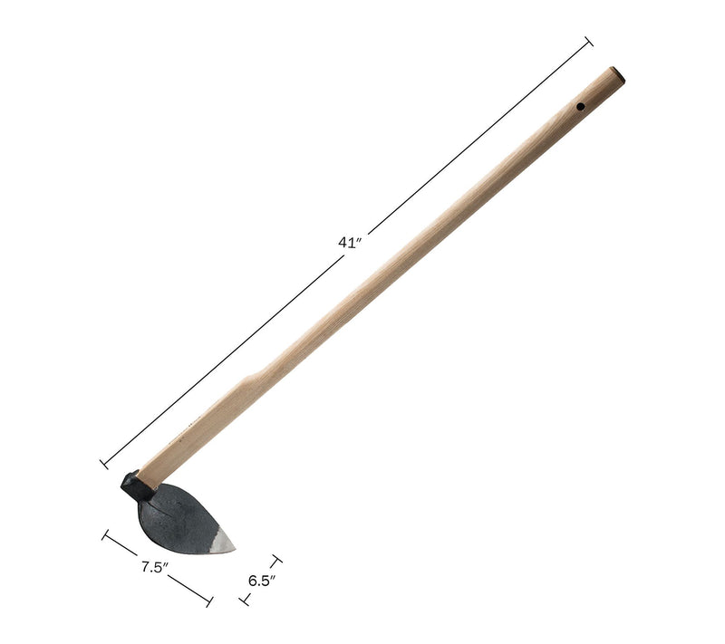 Kings County 41" Heart-Shaped Steel Garden Hoe — View 8