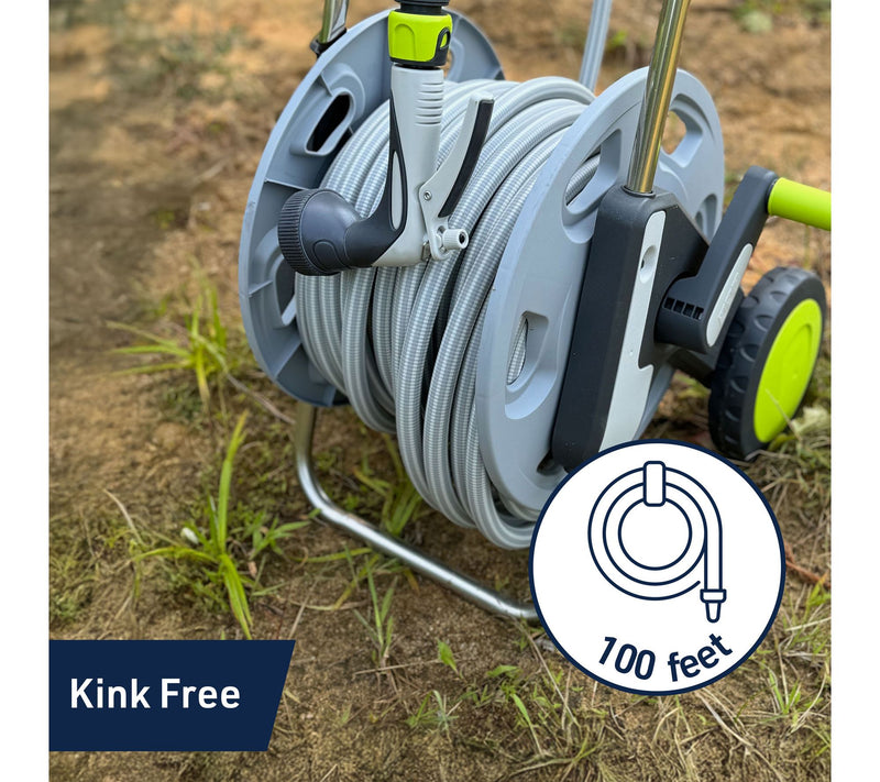 Kings County Easily Retractable Hose Reel with100' Hose — View 4