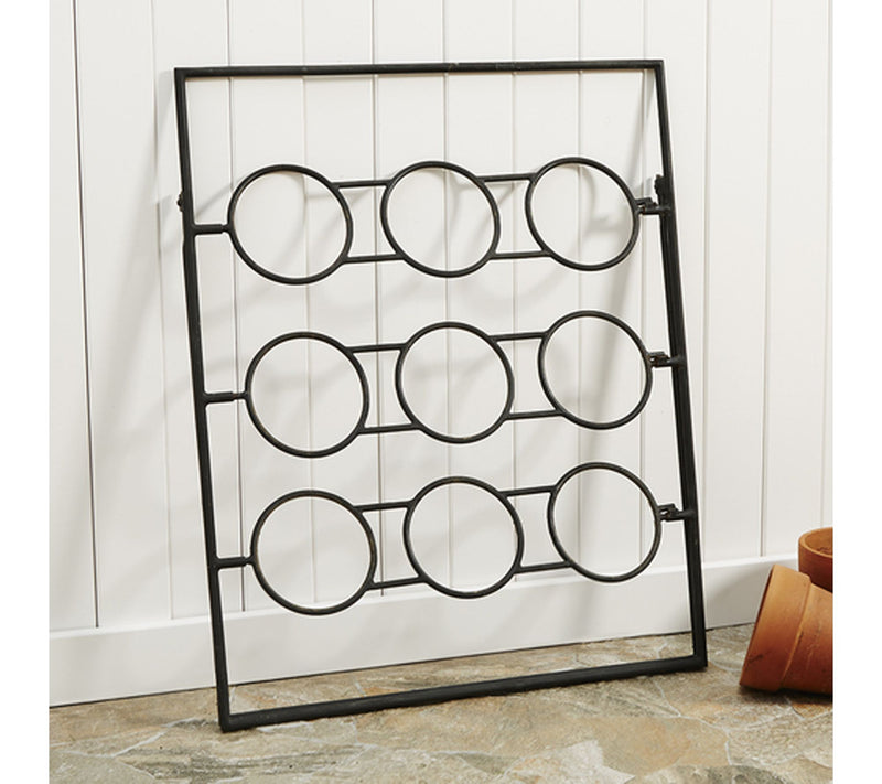 Kings County 9-Pot Plant Stand with 9 Terracott a Pots — View 5