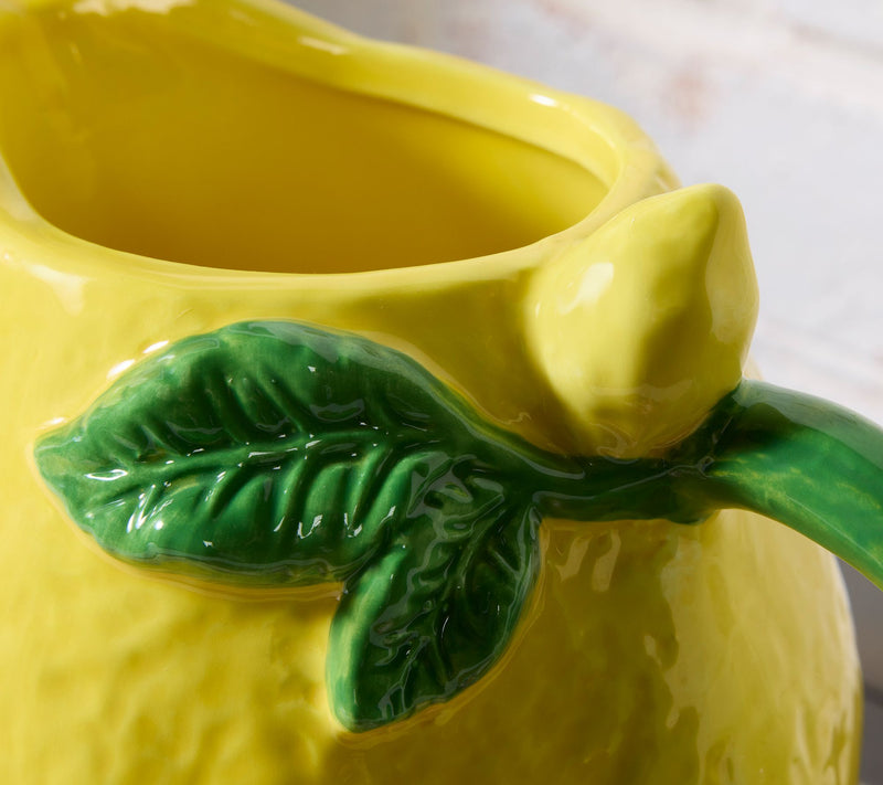 Ceramic Lemon Fruit Pitcher by Valerie — View 2
