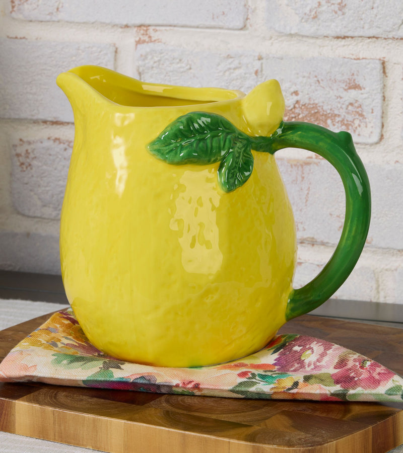 Ceramic Lemon Fruit Pitcher by Valerie — Main view