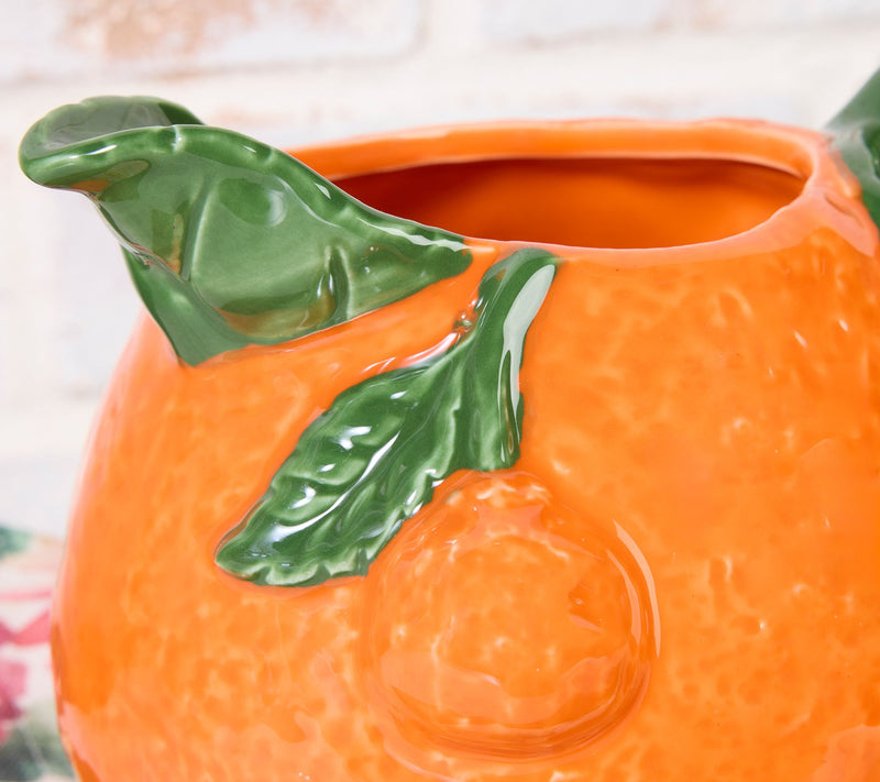 Ceramic Orange Fruit Pitcher By Valerie — View 2