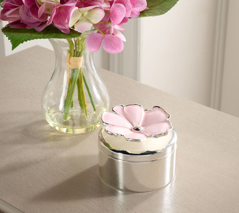Round Trinket Box with Flower by Valerie — View 8