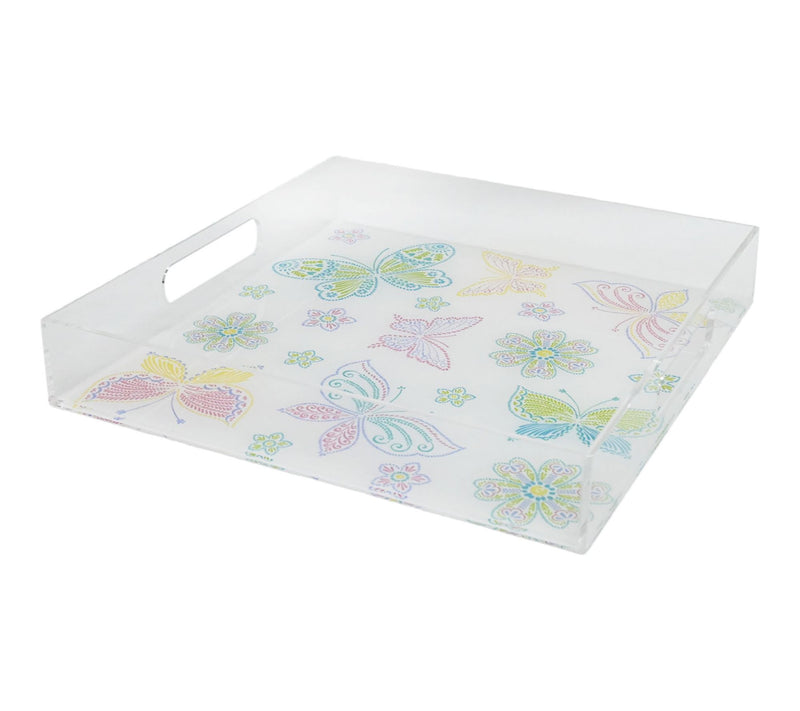 Temp-tations Seasonal Square Acrylic Tray with Handles — View 10