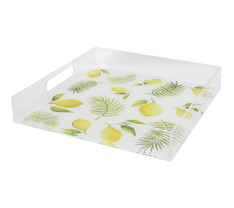 Temp-tations Seasonal Square Acrylic Tray with Handles — View 13