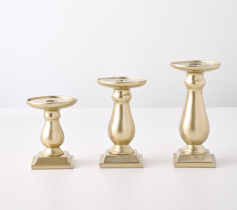 Set of 3 Flippable Pedestal Candleholders by Valerie — View 20