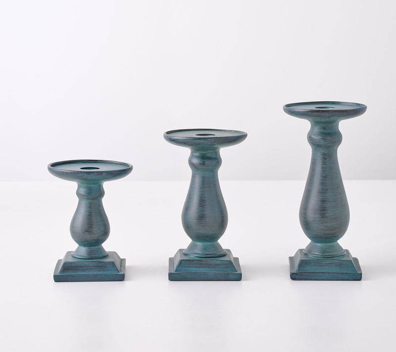Set of 3 Flippable Pedestal Candleholders by Valerie — View 26