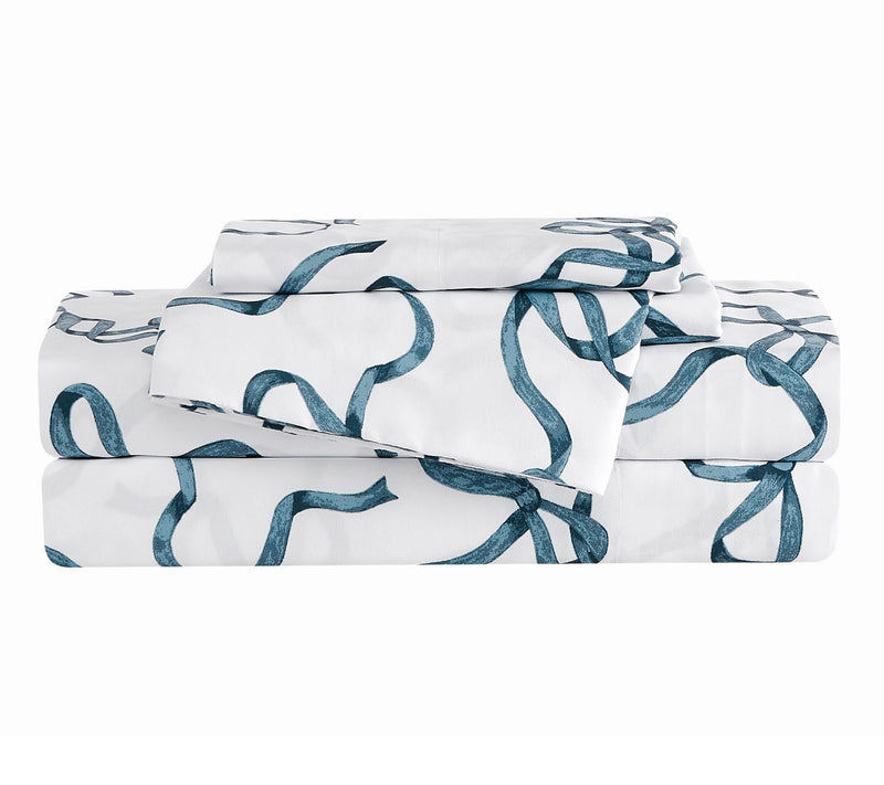 Truly Soft Printed Bow 4 Piece King Sheet Set — View 4