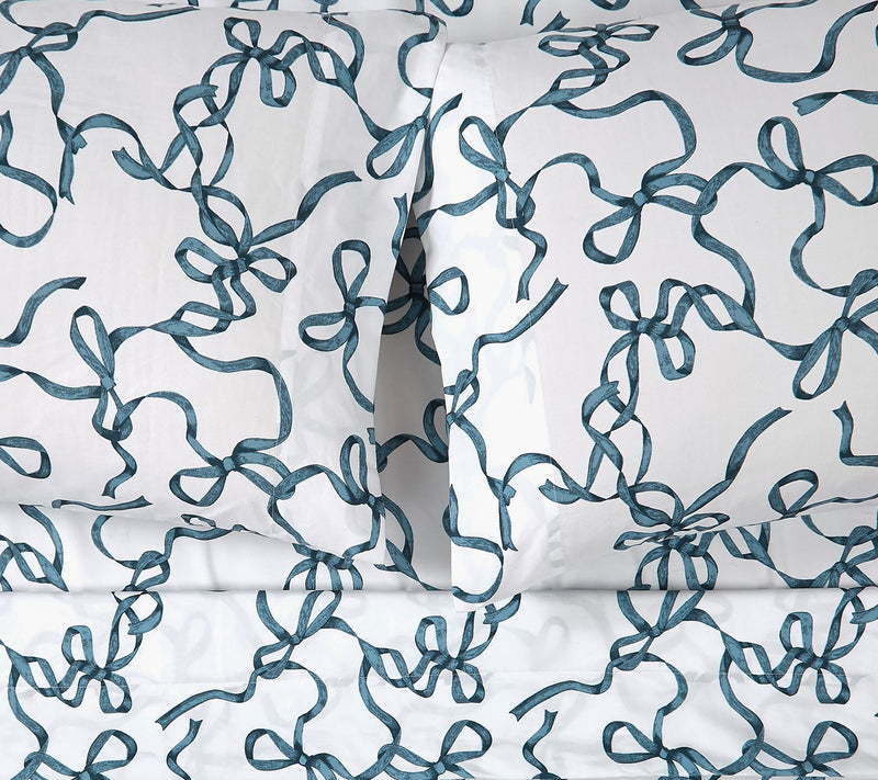 Truly Soft Printed Bow 4 Piece King Sheet Set — View 2