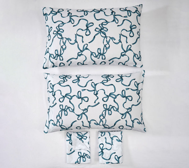 Truly Soft Printed Bow 4 Piece King Sheet Set — View 5