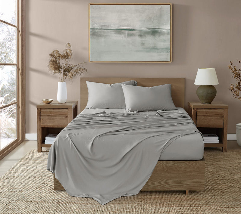 Brooklyn Loom 300TC 100% Rayon from Bamboo 4-Piece King Sheet — View 16