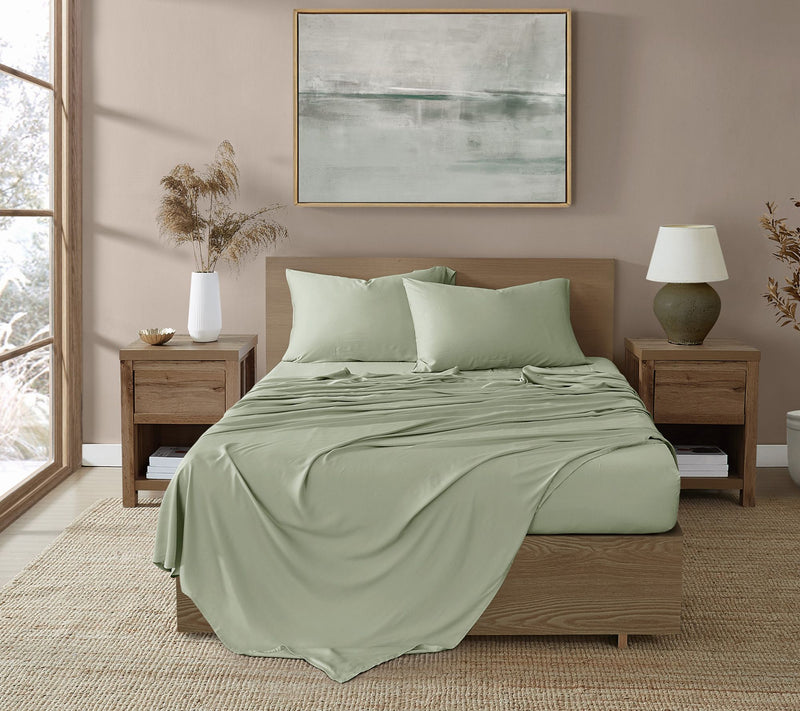 Brooklyn Loom 300TC 100% Rayon from Bamboo 4-Piece King Sheet — View 17