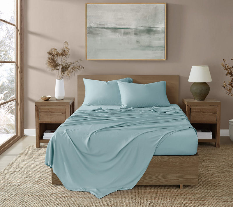 Brooklyn Loom 300TC 100% Rayon from Bamboo 4-Piece King Sheet — View 19