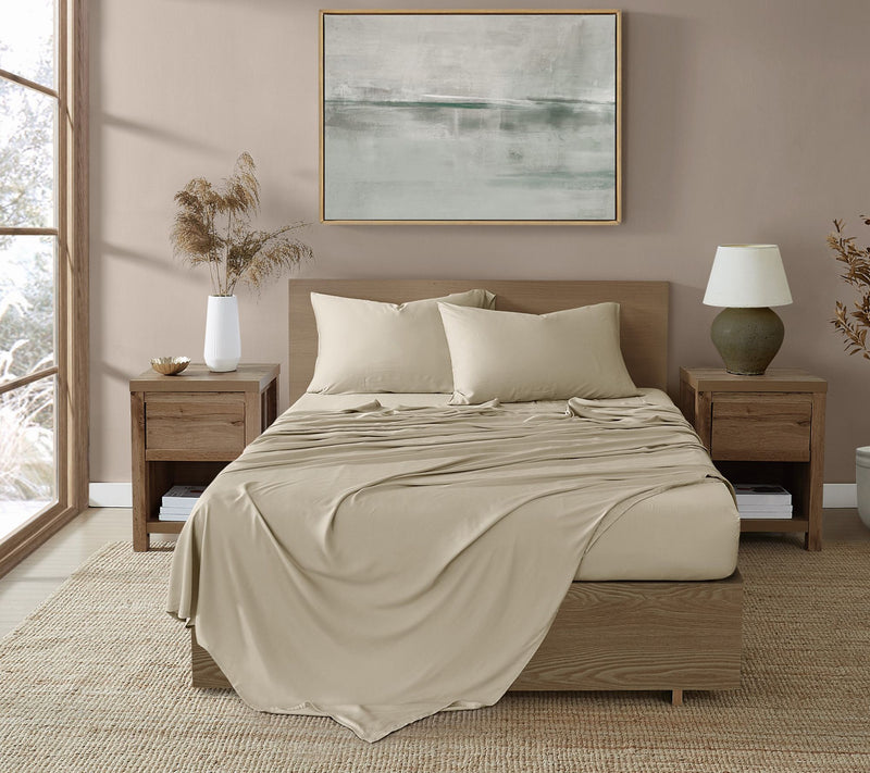 Brooklyn Loom 300TC 100% Rayon from Bamboo 4-Piece King Sheet — View 20